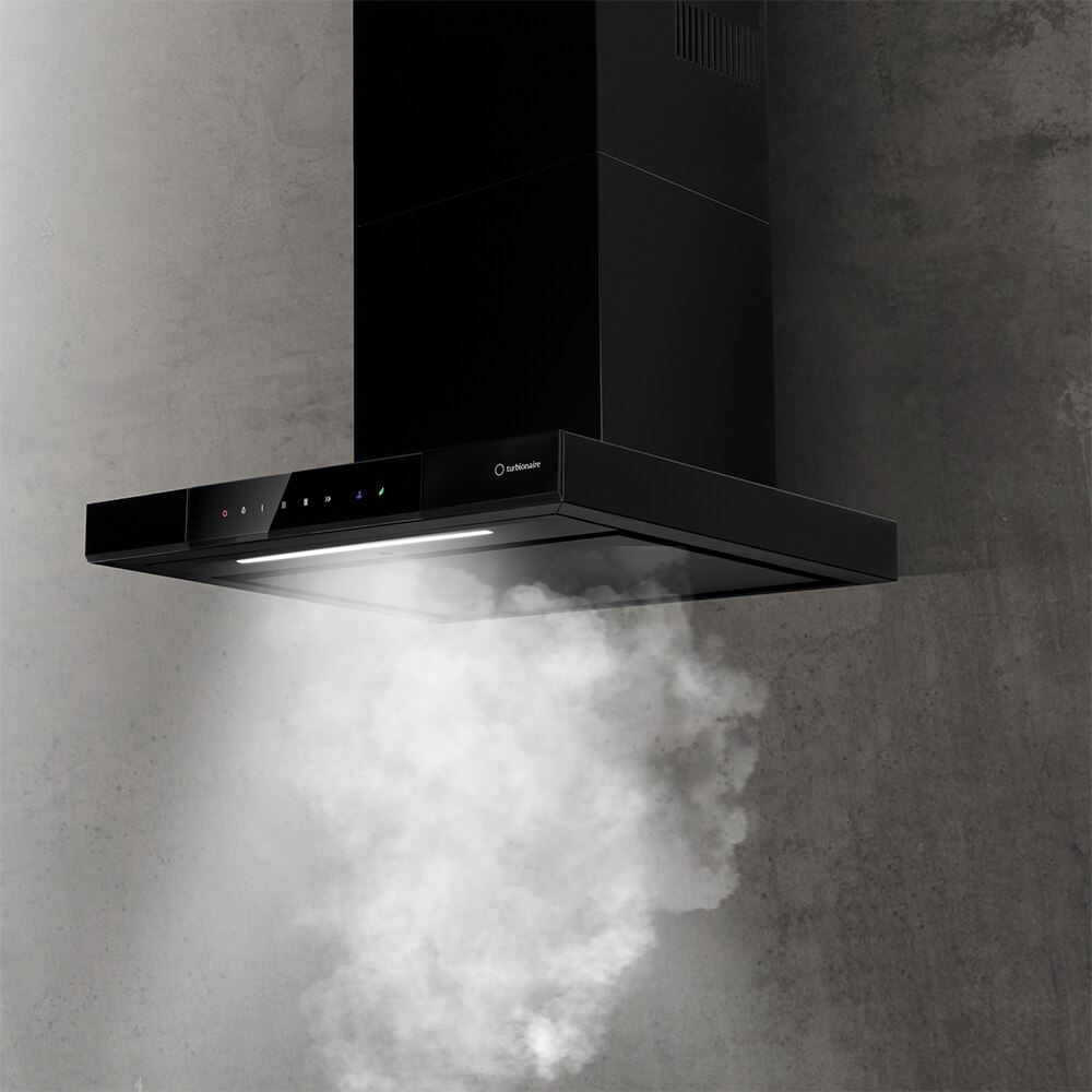 Hota decorativa TURBIONAIRE Elva 60 WB TEV60WB, 1 motor, 692 m3/h, L 60 cm, negru