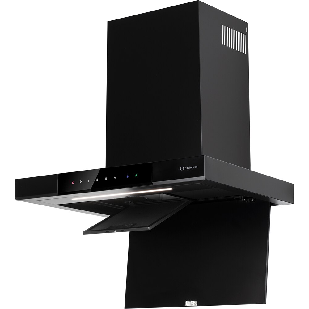 Hota decorativa TURBIONAIRE Elva 60 WB TEV60WB, 1 motor, 692 m3/h, L 60 cm, negru