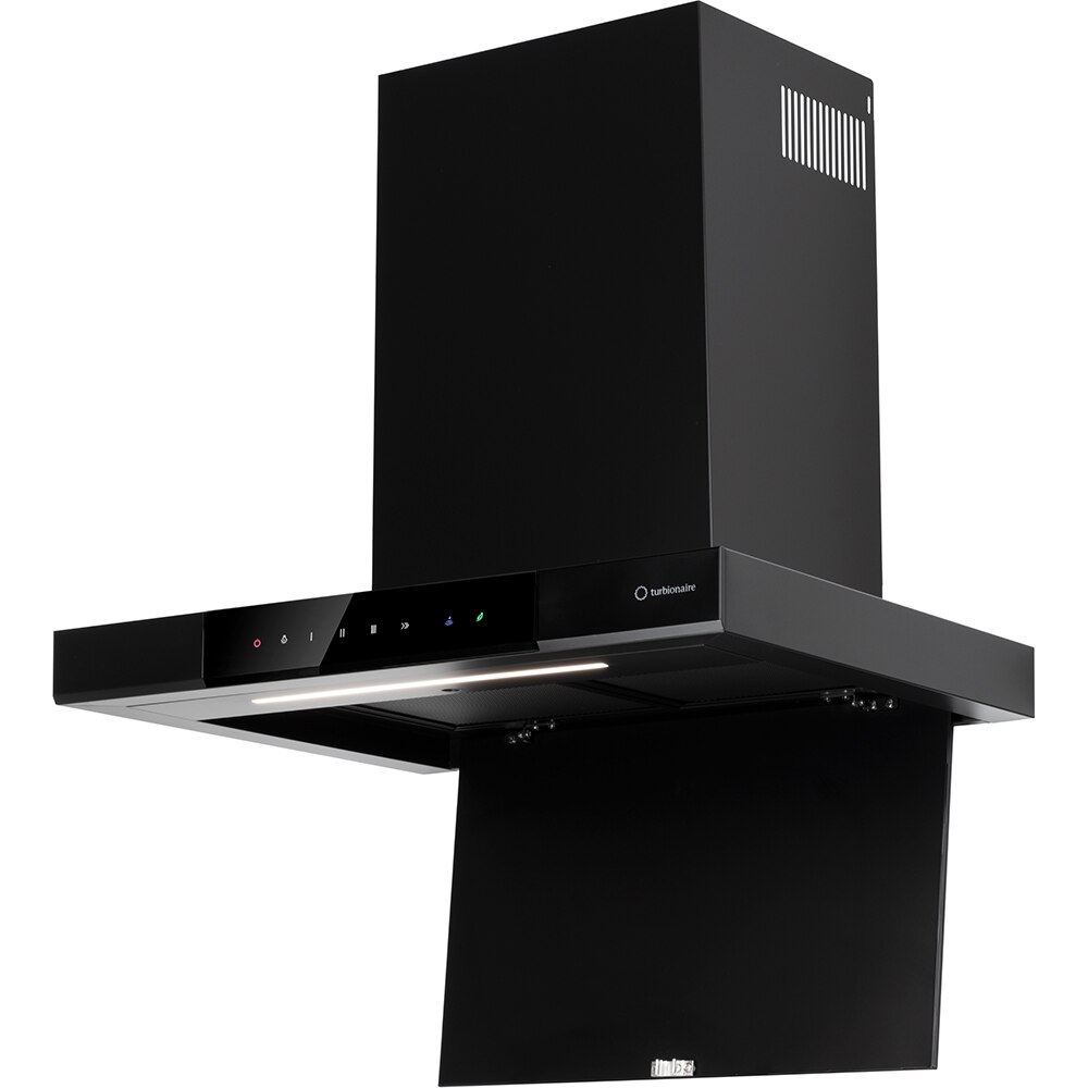 Hota decorativa TURBIONAIRE Elva 60 WB TEV60WB, 1 motor, 692 m3/h, L 60 cm, negru