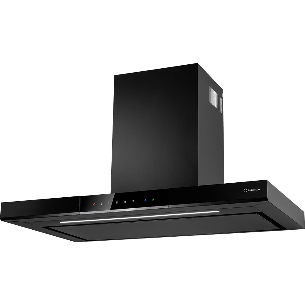 Hota decorativa TURBIONAIRE Elva 90 WB TEV90WB, 1 motor, 692 m3/h, L 90 cm, negru