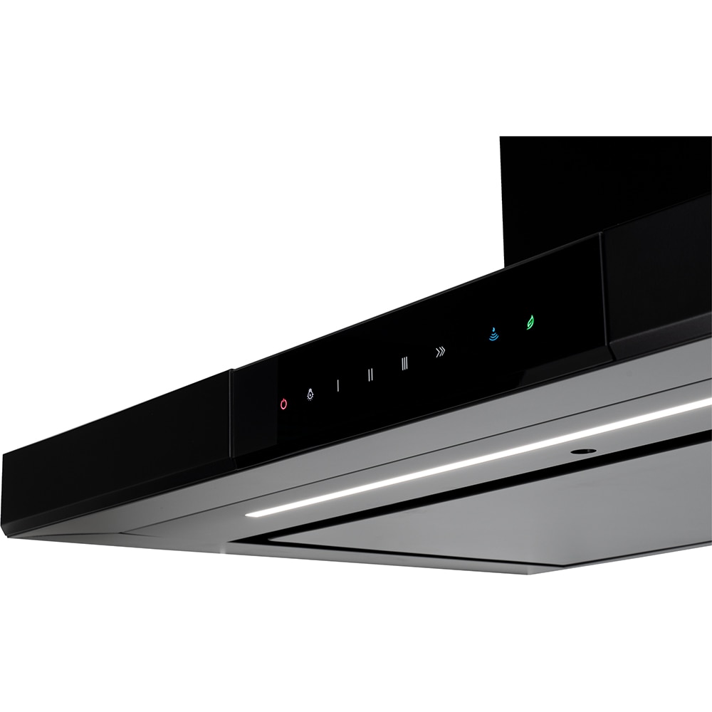 Hota decorativa TURBIONAIRE Elva 90 WB TEV90WB, 1 motor, 692 m3/h, L 90 cm, negru