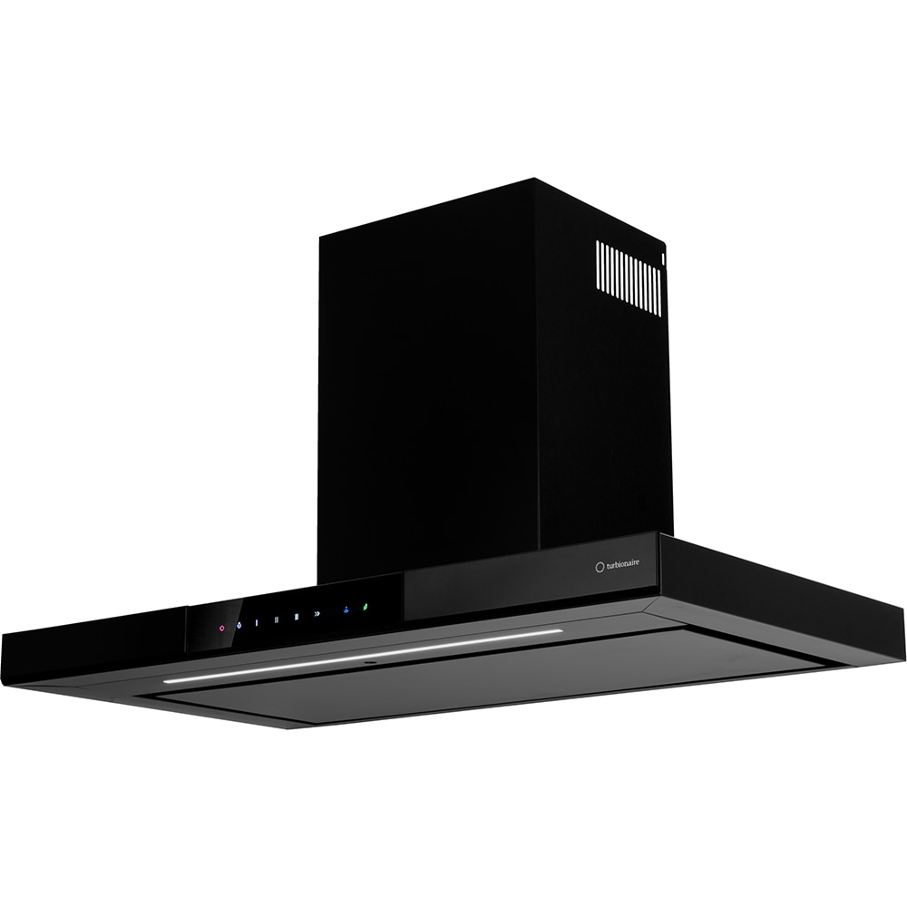 Hota decorativa TURBIONAIRE Elva 90 WB TEV90WB, 1 motor, 692 m3/h, L 90 cm, negru