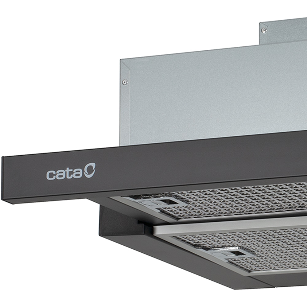 Hota incorporabila telescopica CATA TFH 6630 BK, 1 motor, 605m3/h, L 60 cm, negru