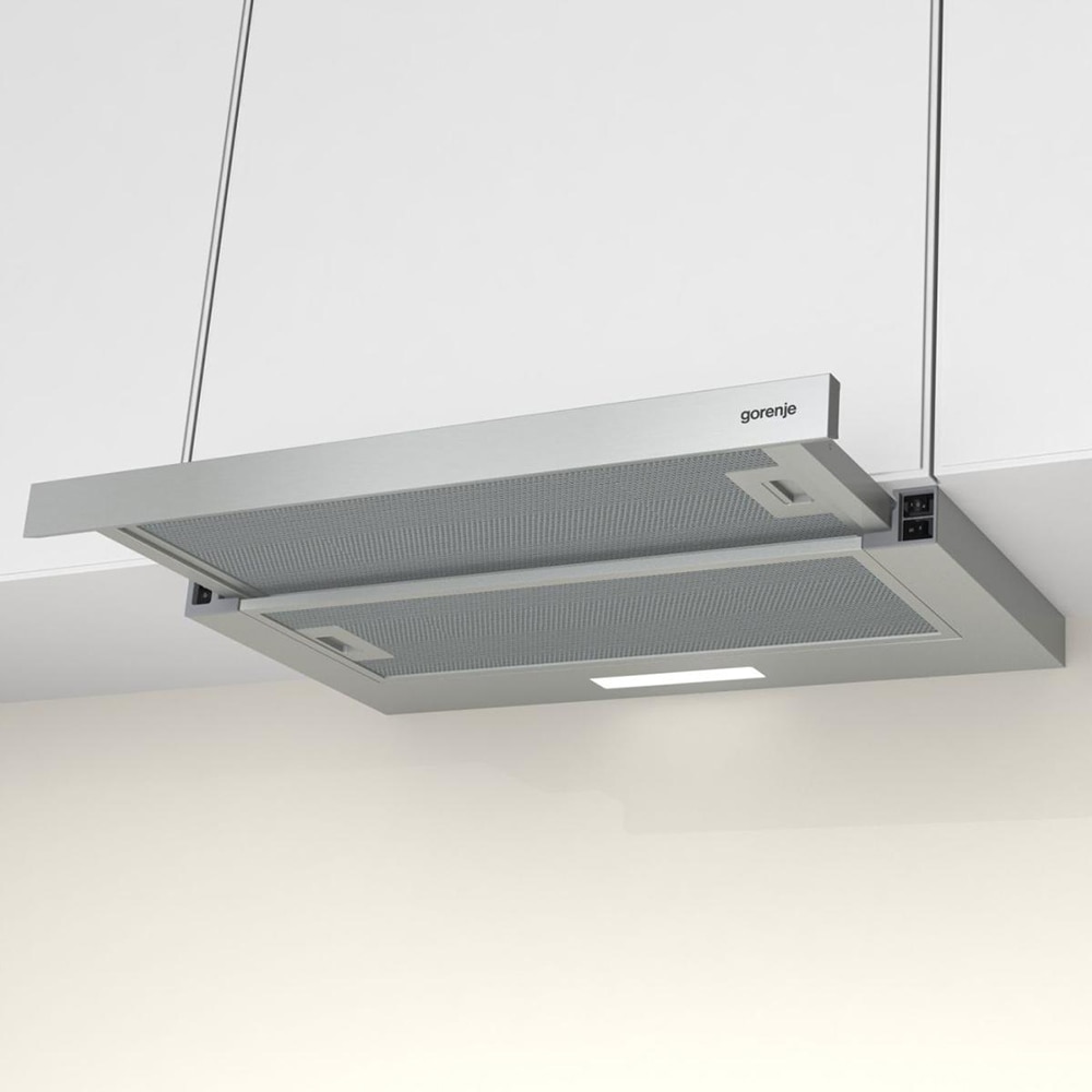 Hota incorporabila telescopica GORENJE TH60E3X, 1 motor, 350 m3/h, L 60 cm, inox