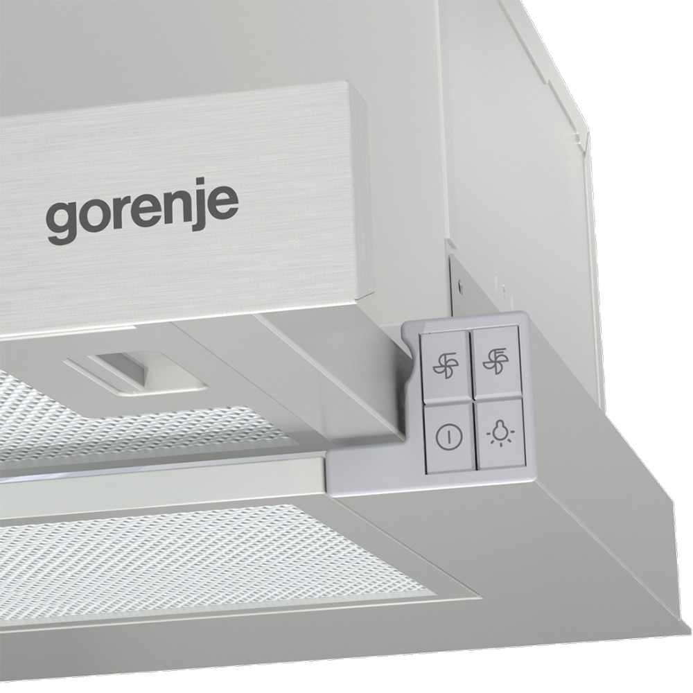 Hota incorporabila GORENJE TH62E3X, 1 motor, 350 m3/h, L 60 cm, inox