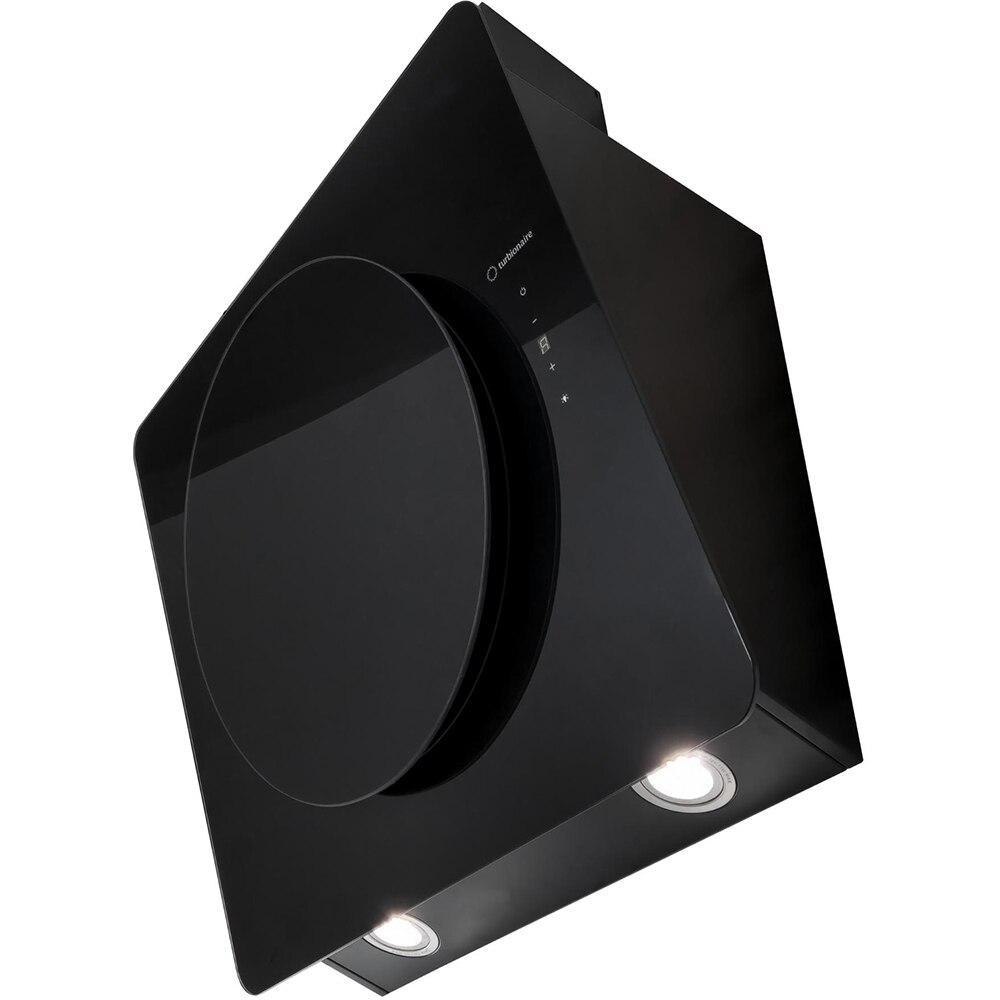 Hota decorativa TURBIONAIRE Lisa 60 B TIS60WB, 1 motor, 653 m3/h, L 60 cm, negru
