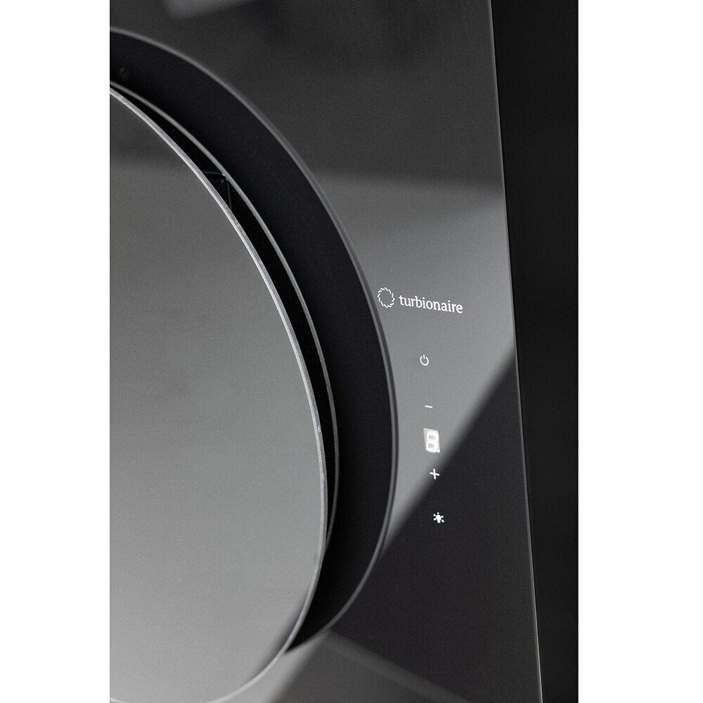 Hota decorativa TURBIONAIRE Lisa 60 B TIS60WB, 1 motor, 653 m3/h, L 60 cm, negru