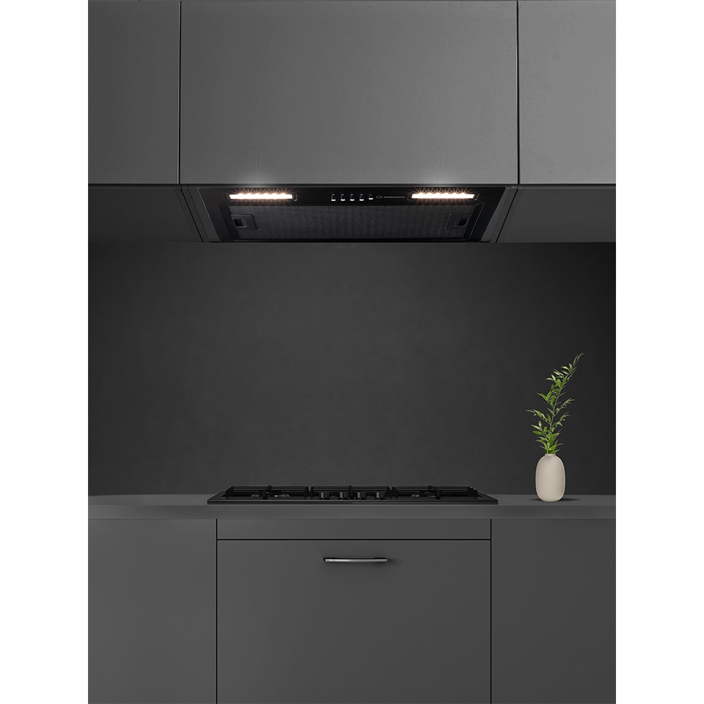 Hota incorporabila TURBIONAIRE Luna 50 B TLN50B, 1 motor, 434 m3/h, L 50 cm, negru