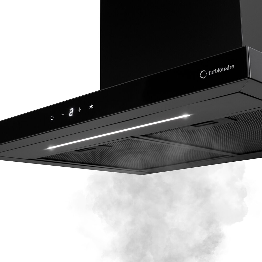 Hota decorativa TURBIONAIRE Ama 60 B TMA60WB, 1 motor, 703 m3/h, L 60 cm, negru