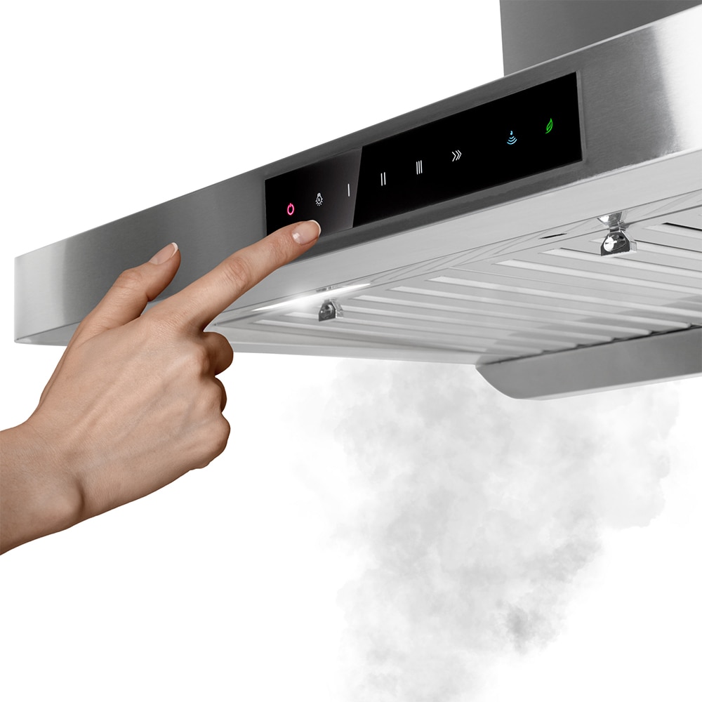 Hota decorativa TURBIONAIRE Tech 90 S TTE90WPS, 1 motor, 711 m3/h, L 90 cm, inox