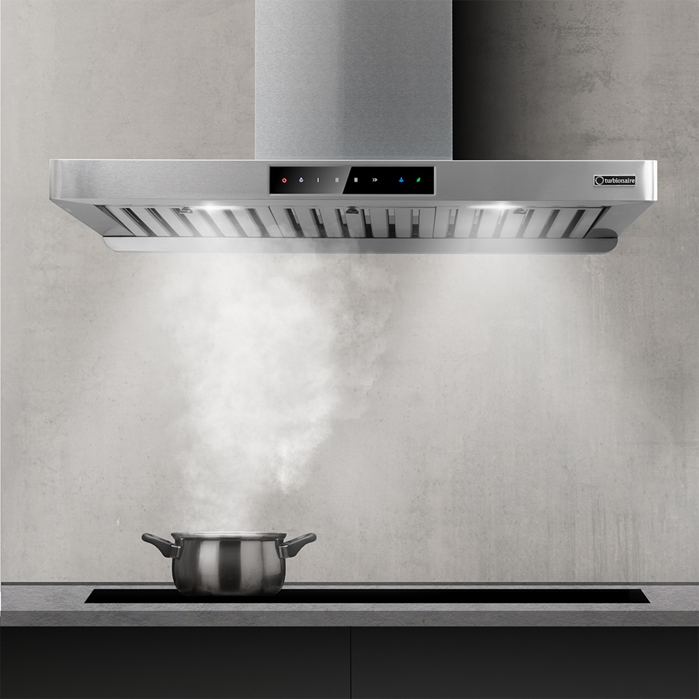 Hota decorativa TURBIONAIRE Tech 90 S TTE90WPS, 1 motor, 711 m3/h, L 90 cm, inox