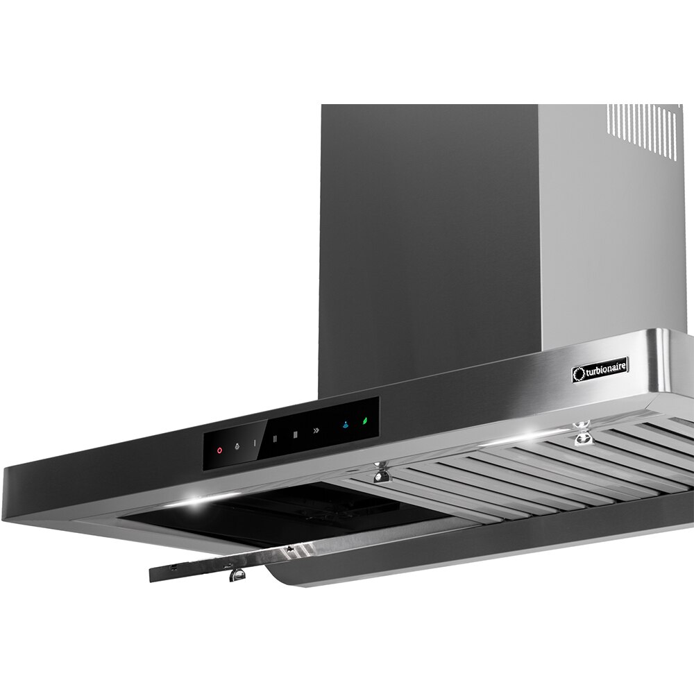 Hota decorativa TURBIONAIRE Tech 90 S TTE90WPS, 1 motor, 711 m3/h, L 90 cm, inox