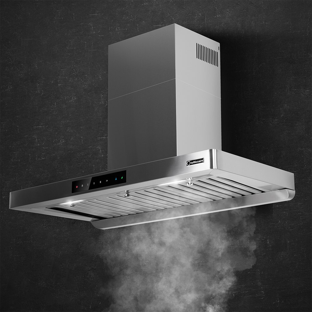 Hota decorativa TURBIONAIRE Tech 90 S TTE90WPS, 1 motor, 711 m3/h, L 90 cm, inox