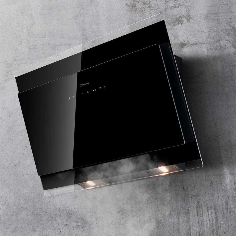 Hota decorativa TURBIONAIRE Ivy 85 B TVY85WB, 1 motor, 706 m3/h, L 85 cm, negru