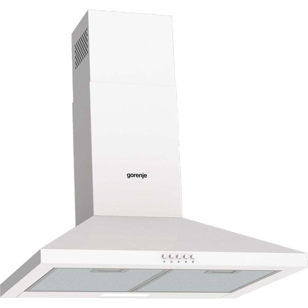 Hota decorativa GORENJE WHC629E4W, 1 motor, 450 m3/h, L 60 cm, alb