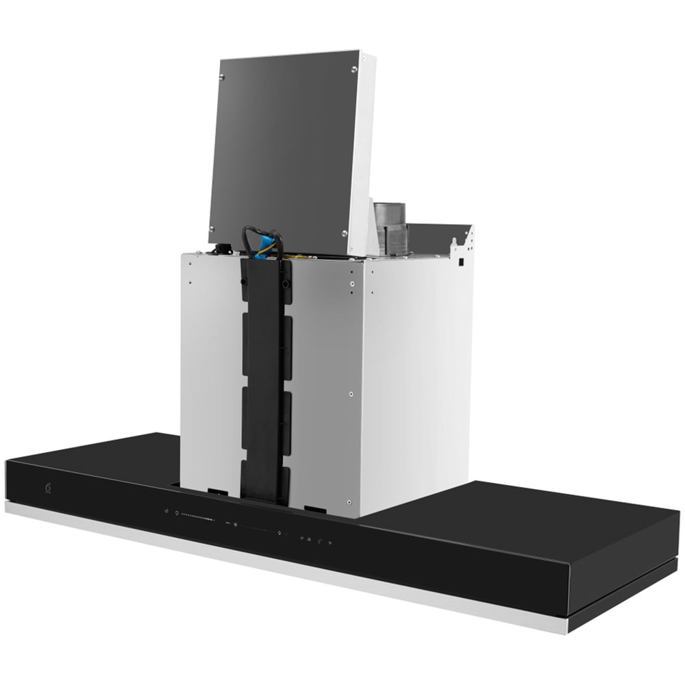 Hota decorativa WHIRLPOOL WHSS 90F L T C K, 1 motor, 432 m3/h, L 90 cm, negru