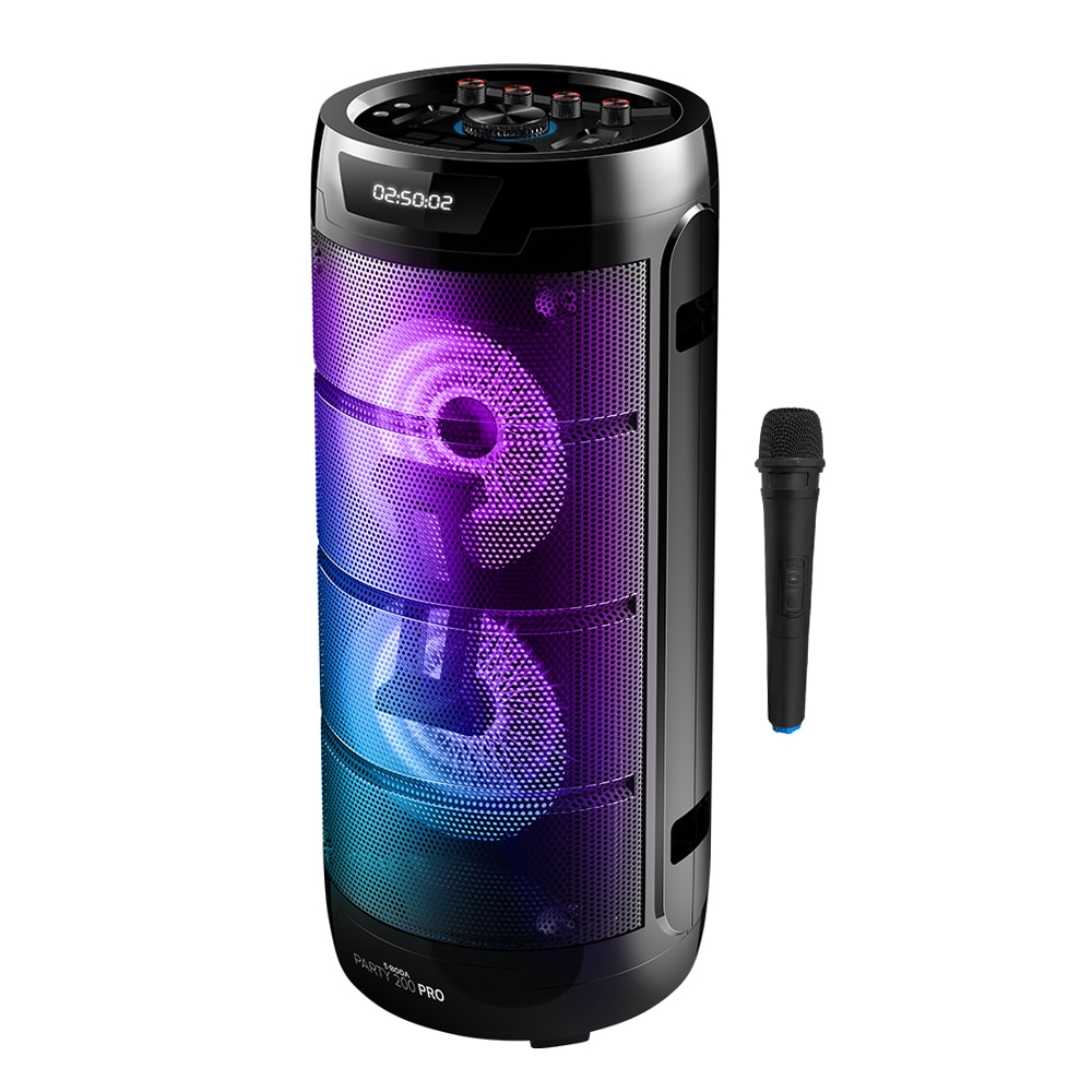 Boxa portabila E-BODA Party 200 Pro, Bluetooth, USB, Radio FM, negru