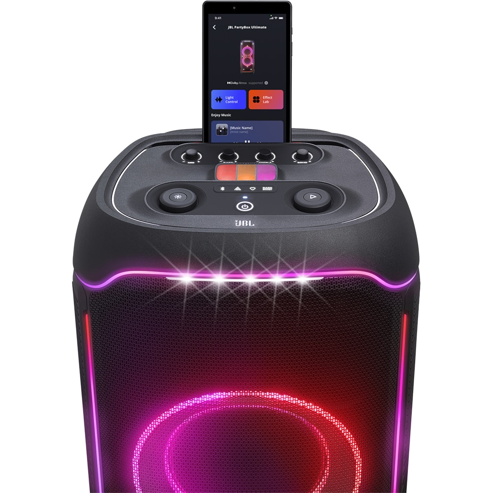 Sistem audio JBL PartyBox Ultimate, 1100W, Bluetooth, Bass Boost, negru