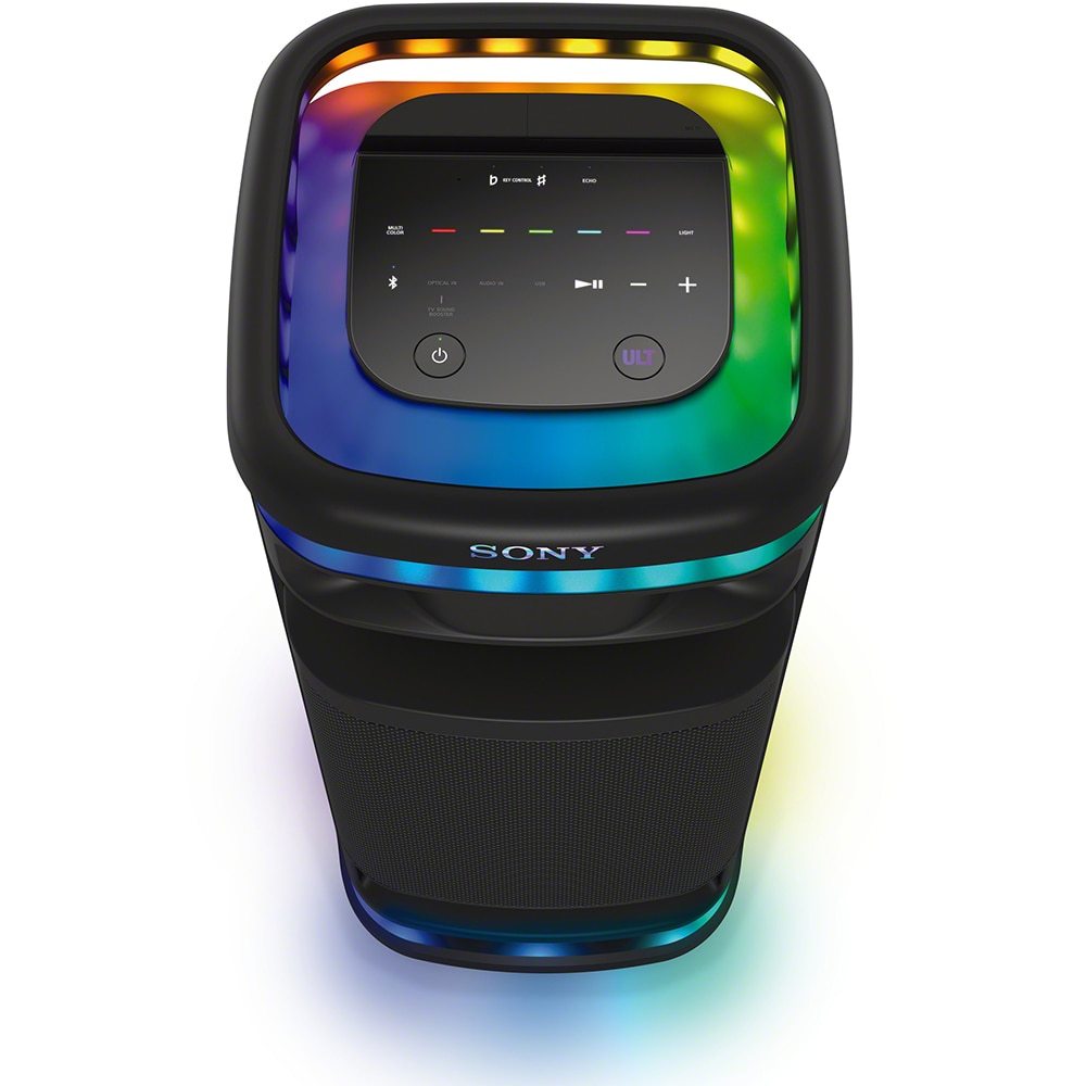 Sistem audio SONY ULT Tower 10, Bluetooth, USB, Ultimate Deep Bass, Microfon wireless, negru