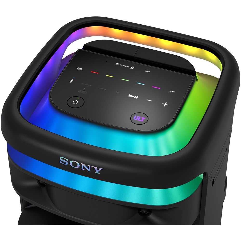 Sistem audio SONY ULT Tower 10, Bluetooth, USB, Ultimate Deep Bass, Microfon wireless, negru
