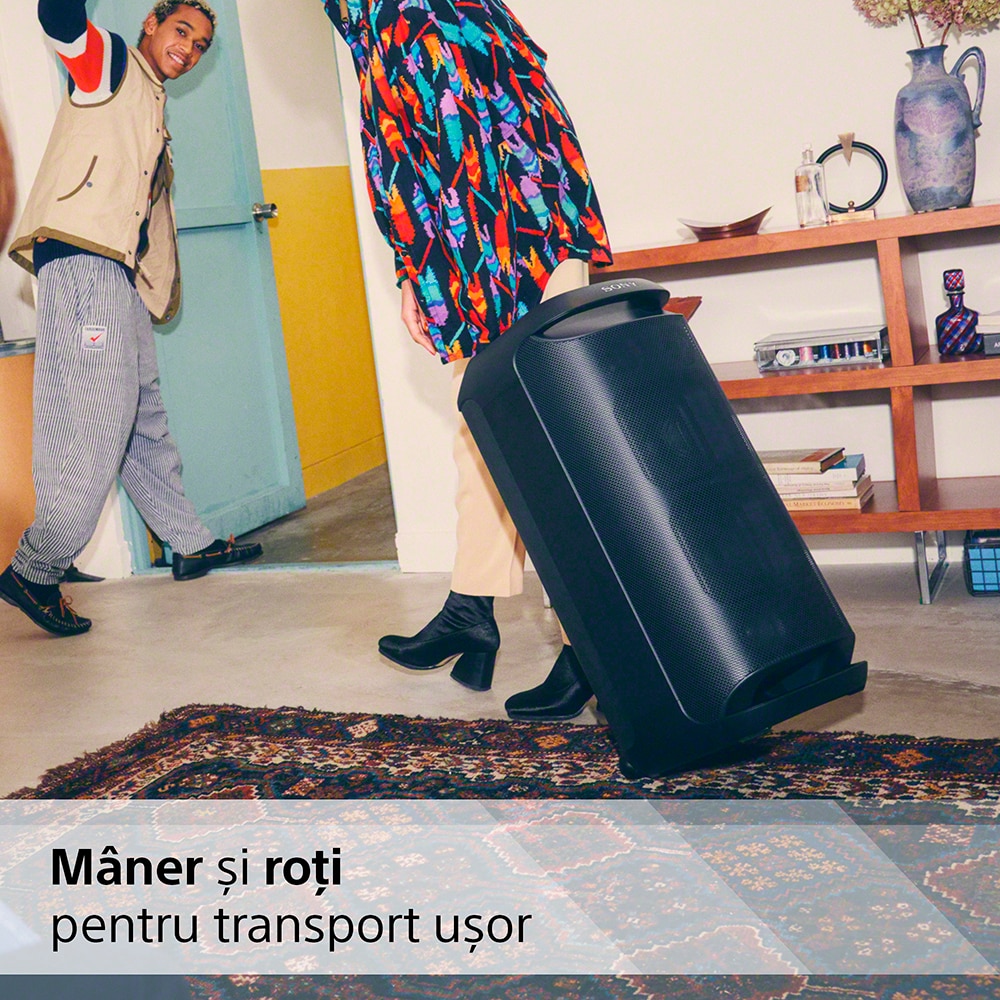 Boxa portabila SONY XV800, Bluetooth, Mega Bass, IPX4, negru