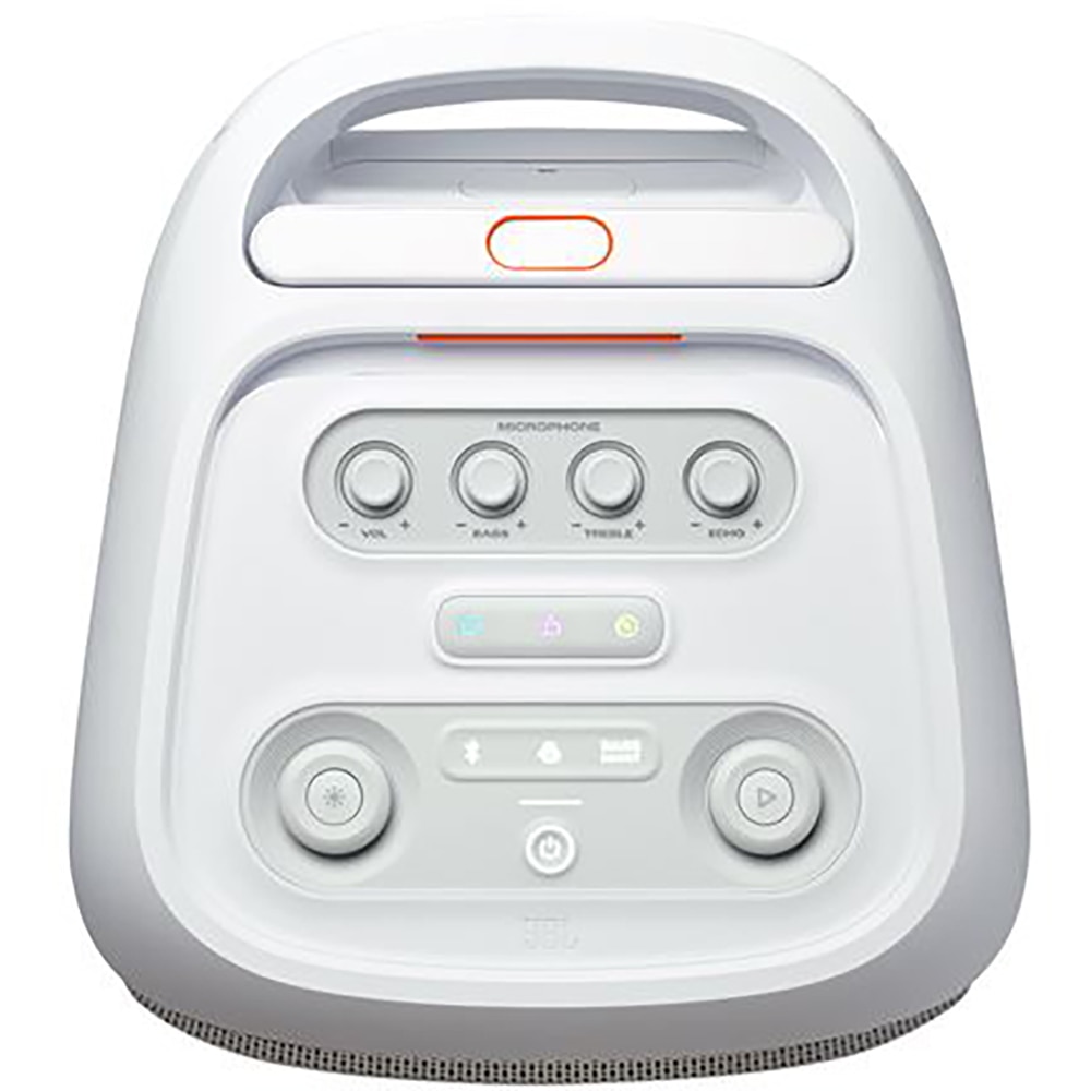 Boxa portabila JBL PartyBox Stage 320, 240W, Bluetooth, IPX4, Auracast, alb