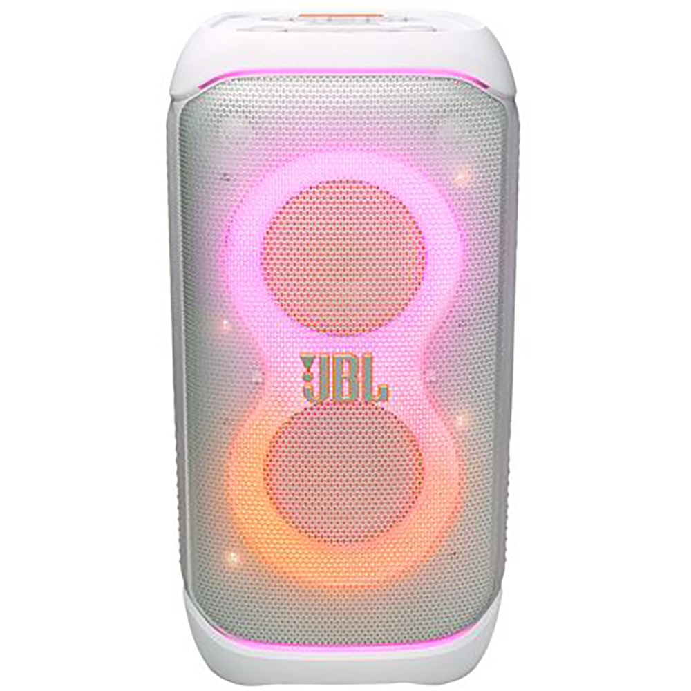 Boxa portabila JBL PartyBox Stage 320, 240W, Bluetooth, IPX4, Auracast, alb