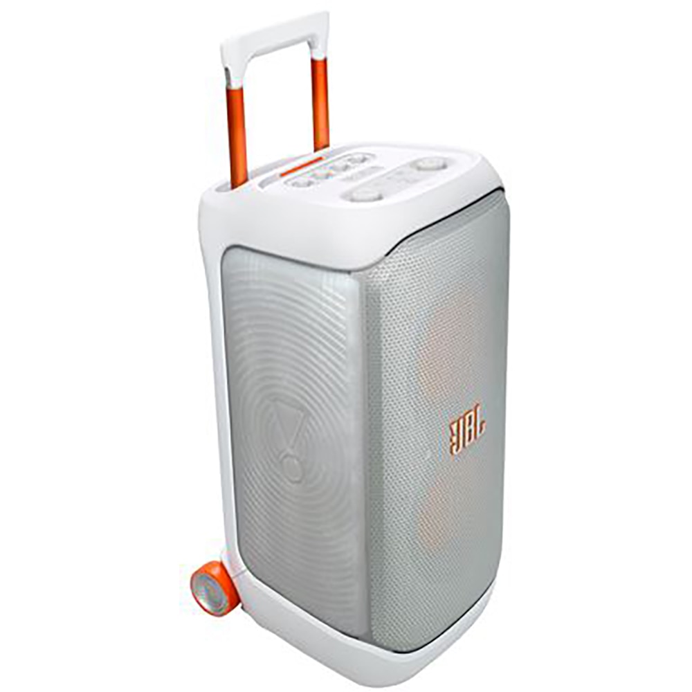 Boxa portabila JBL PartyBox Stage 320, 240W, Bluetooth, IPX4, Auracast, alb