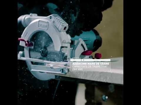 Fierastrau circular, 1400 W, 5000 rpm, cu fir • Erbauer 