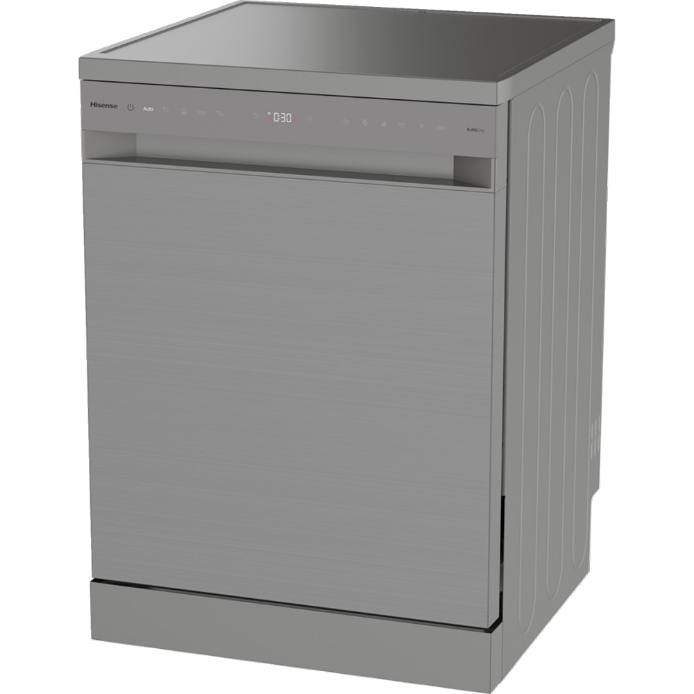 Masina de spalat vase independenta HISENSE HS693A90XAD, 16 seturi, 7 programe, 60 cm, Clasa A, Wi-Fi, gri