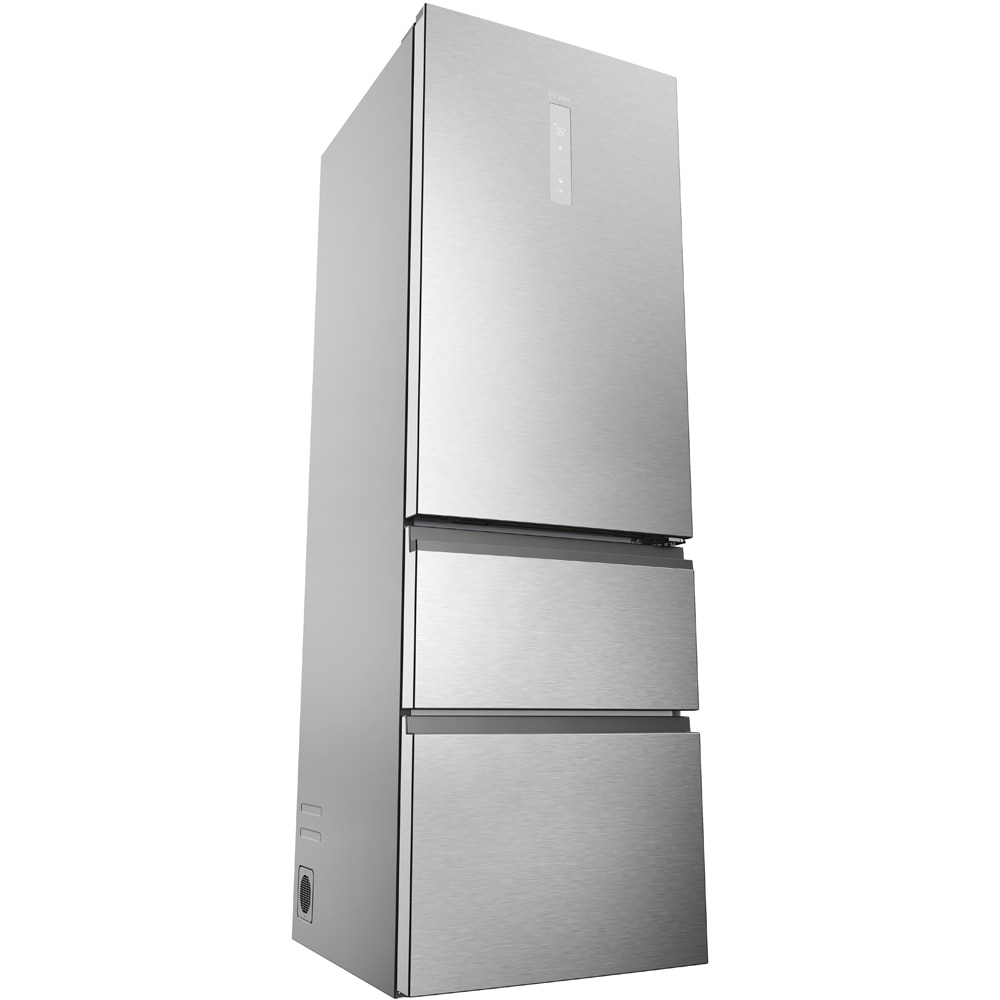 Combina frigorifica HAIER HTW5618DNMG, Total No Frost, 360 l, H 185 cm, Clasa D, Wi-Fi, inox