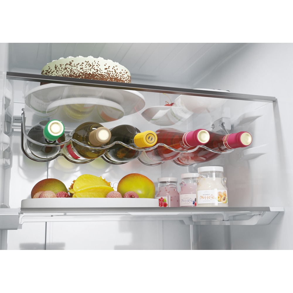 Combina frigorifica HAIER HTW5618DNMG, Total No Frost, 360 l, H 185 cm, Clasa D, Wi-Fi, inox