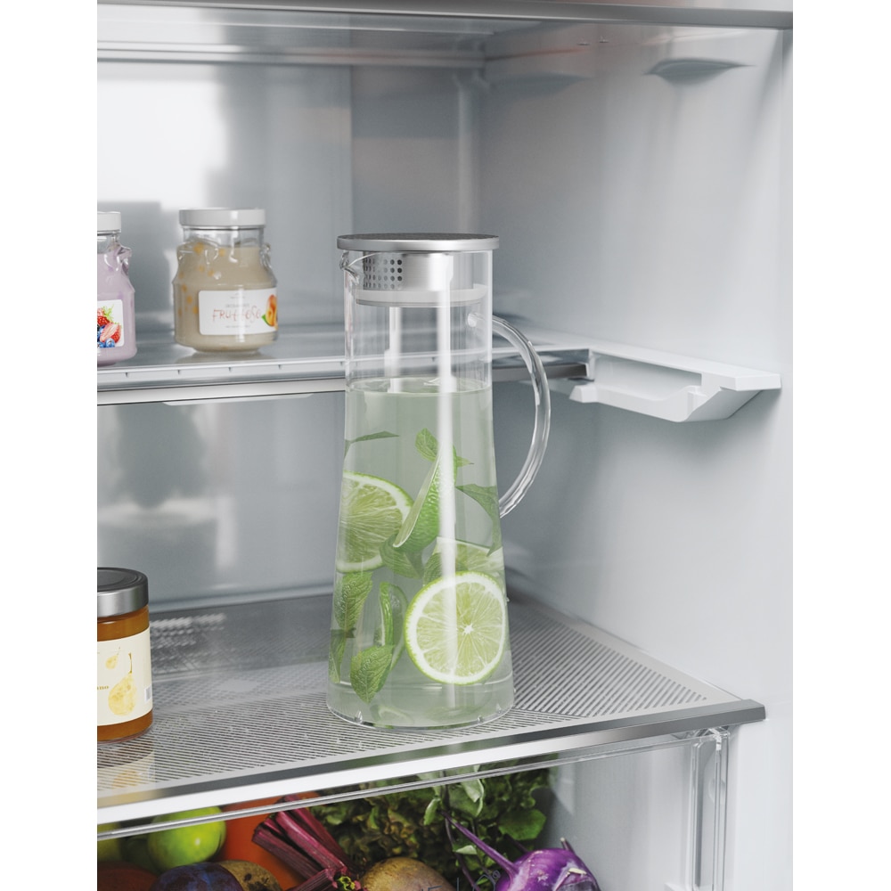 Combina frigorifica HAIER HTW5618DNMG, Total No Frost, 360 l, H 185 cm, Clasa D, Wi-Fi, inox