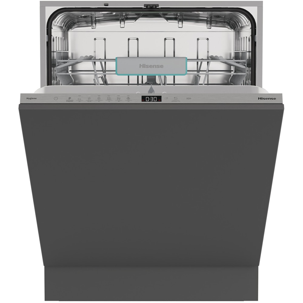 Masina de spalat vase incorporabila HISENSE HV642C65, 14 seturi, 6 programe, 60 cm, Clasa C, panou comanda argintiu