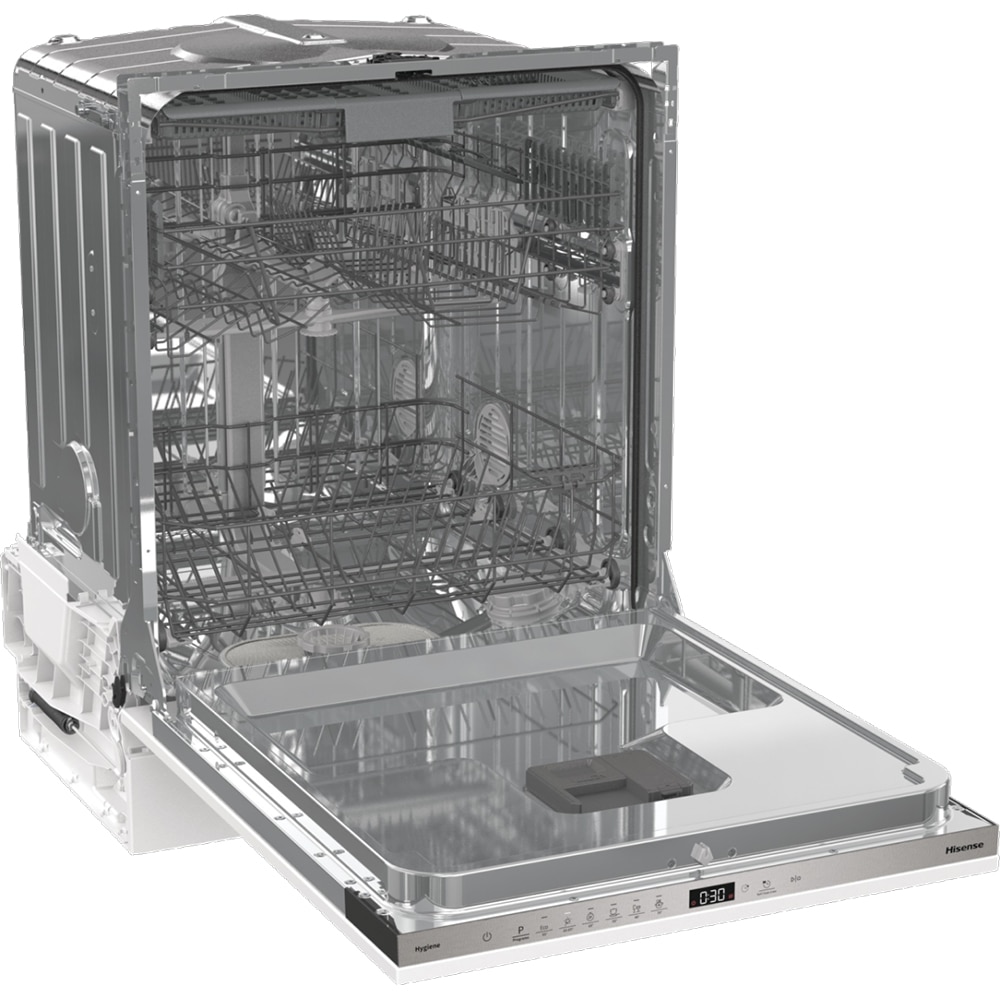 Masina de spalat vase incorporabila HISENSE HV643D90, 16 seturi, 6 programe, 60 cm, Clasa D, panou comanda inox