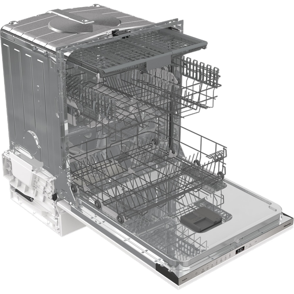 Masina de spalat vase incorporabila HISENSE HV643D90, 16 seturi, 6 programe, 60 cm, Clasa D, panou comanda inox