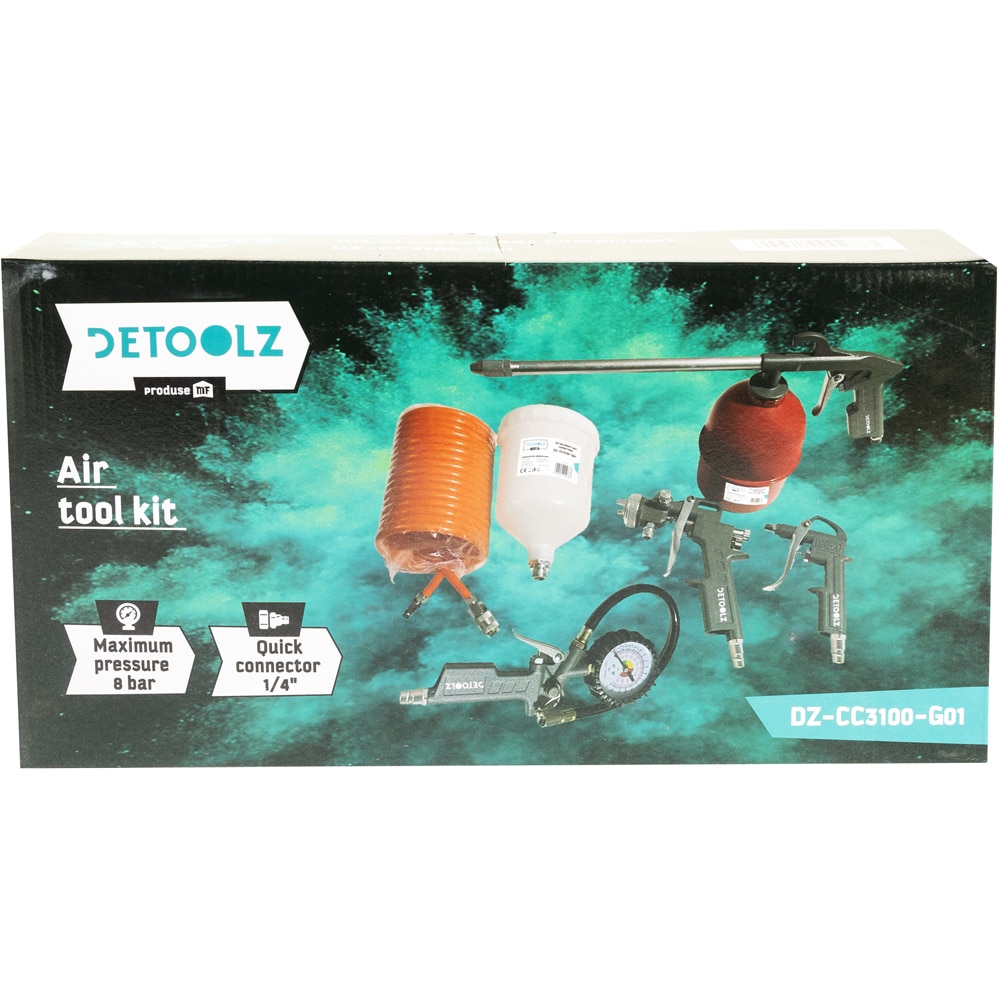 Kit accesorii compresor Detoolz DZ-CC3100-G01, 5 piese