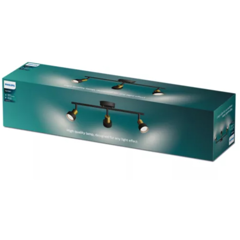 Spot LED PHILIPS 8720169299917, 3 x 5W, IP20, negru