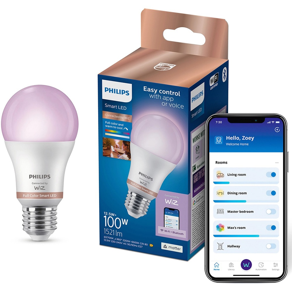 Bec LED smart PHILIPS 8721103046611, E27, 13W, 1521lm