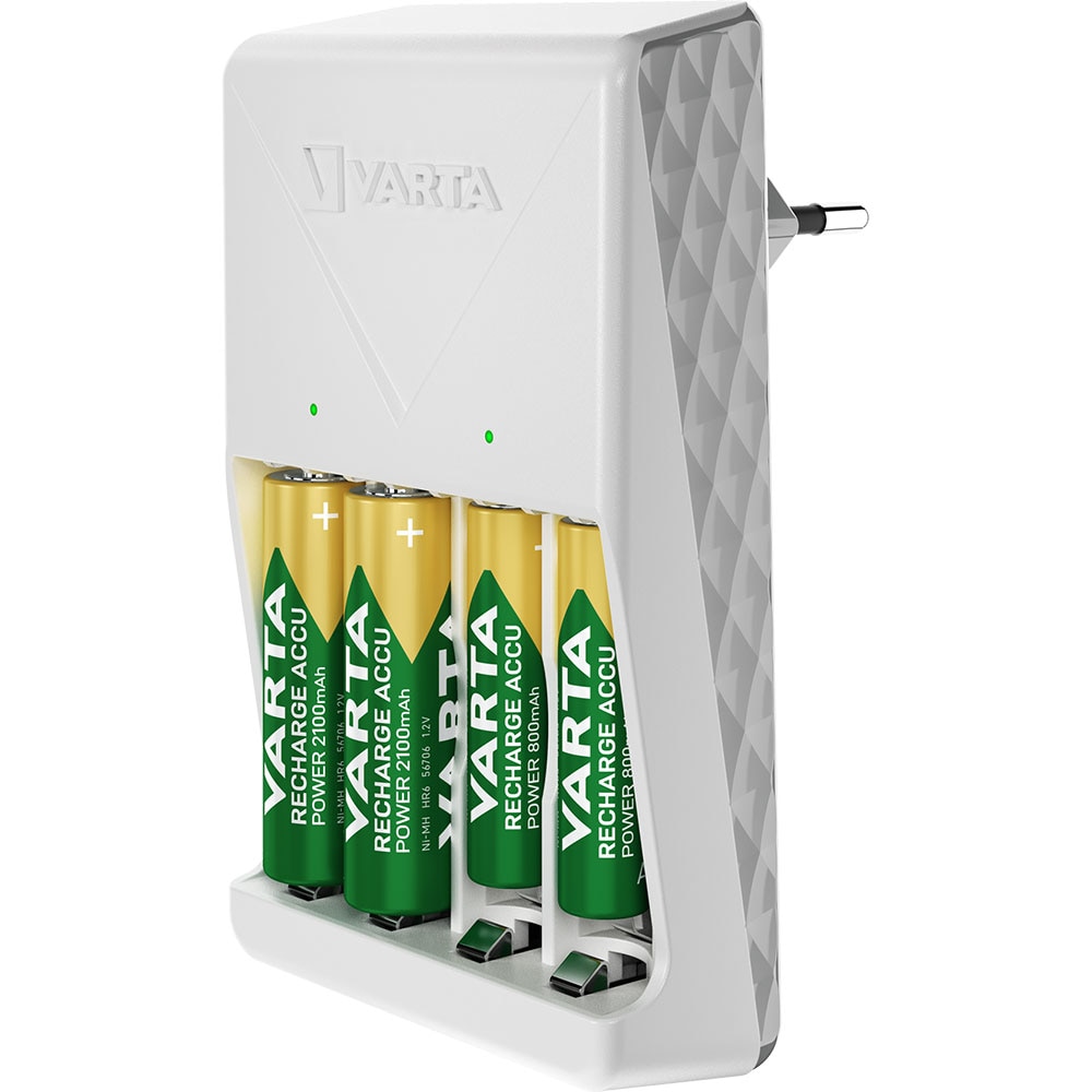 Incarcator acumulatori VARTA 57657, 4 acumulatori AA/AAA, 2100mAh