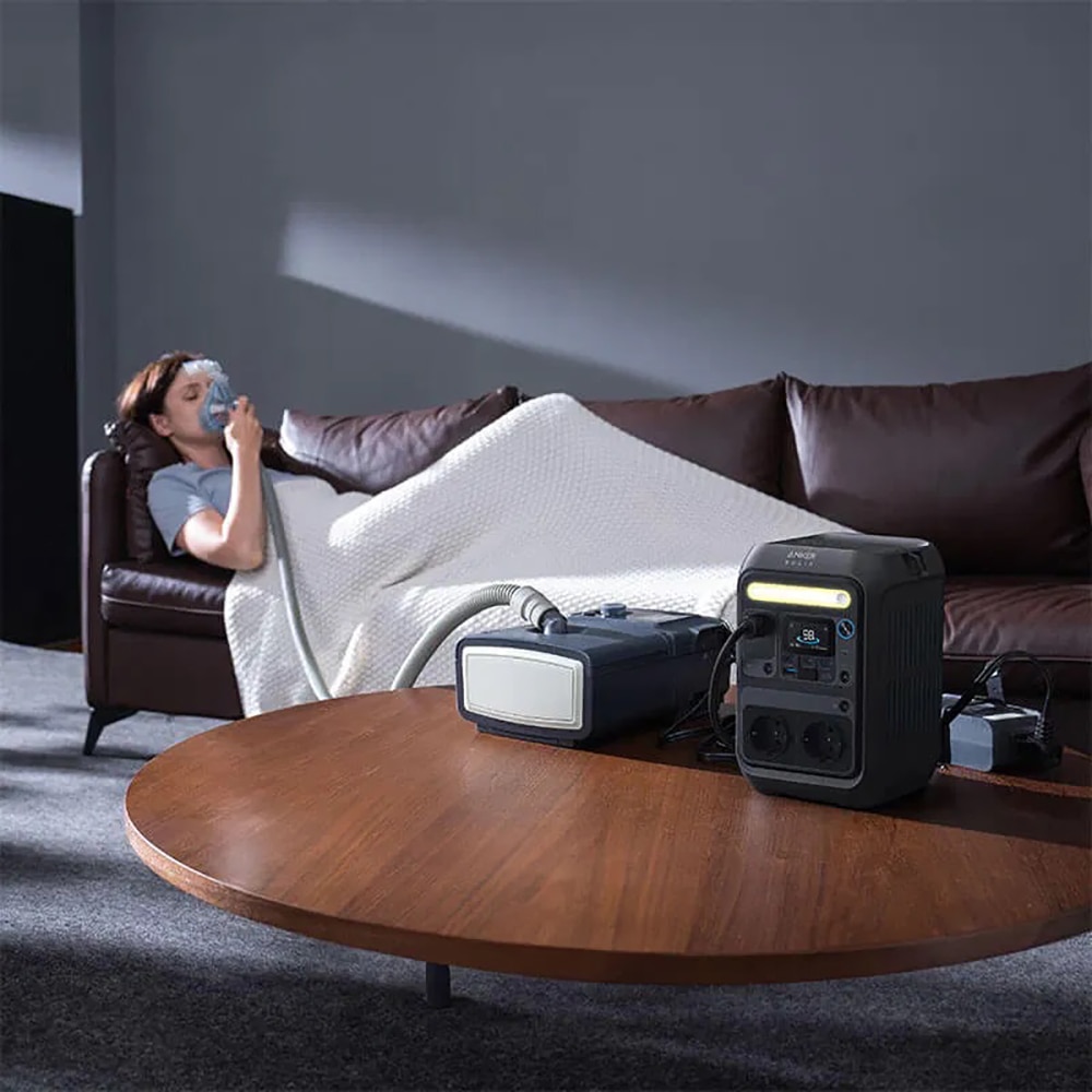 Kit power station ANKER Solix C300X AC, panou solar, 300W, 288Wh, AC, USB-A, USB-C, MC4, XT60, negru