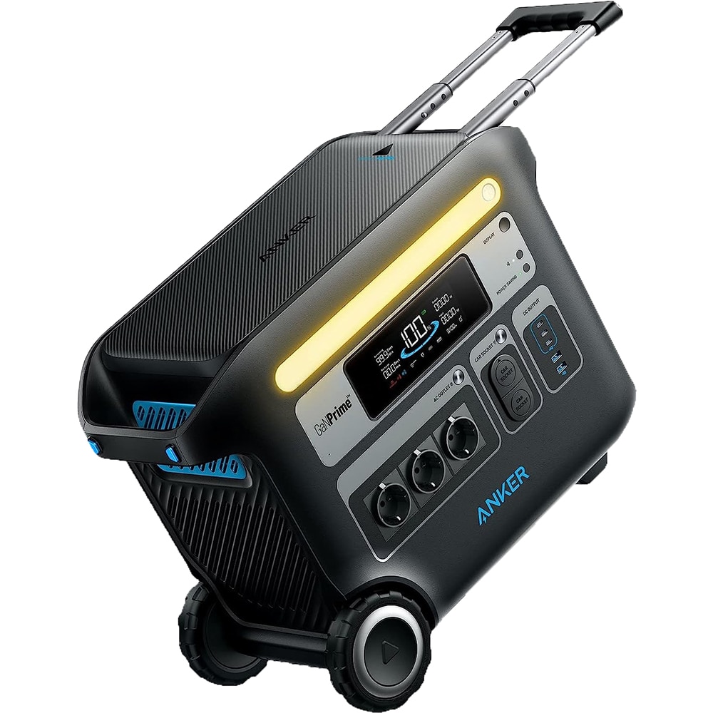 Statie de incarcare ANKER Powerhouse 767, 2048Wh, 2400W, USB A, USB C, Schuko, negru