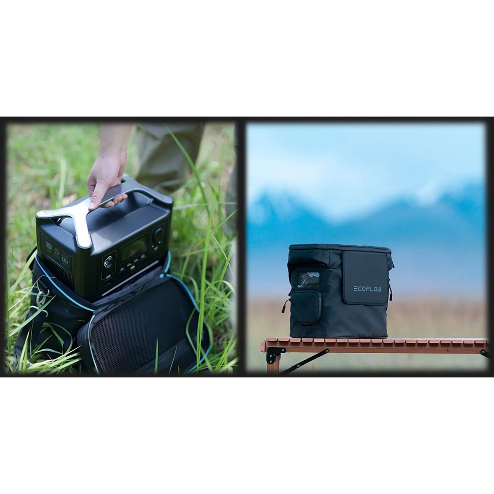 Husa ECOFLOW, compatibil Delta 2, negru