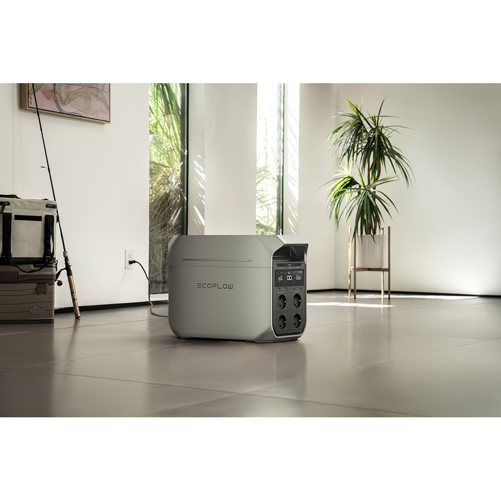 Statie incarcare ECOFLOW Delta 3 Pro, 4096 Wh, 4000W, USB C, Schuko, gri
