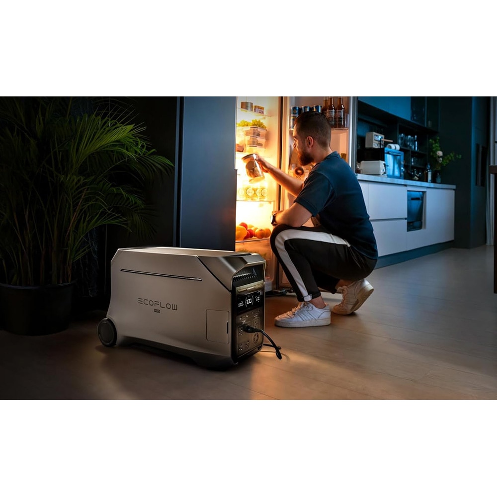 Baterie suplimentara ECOFLOW Delta 3 Pro, 4000W, 4096Wh, AC, USB-A, USB-C, MC4, XT60, negru