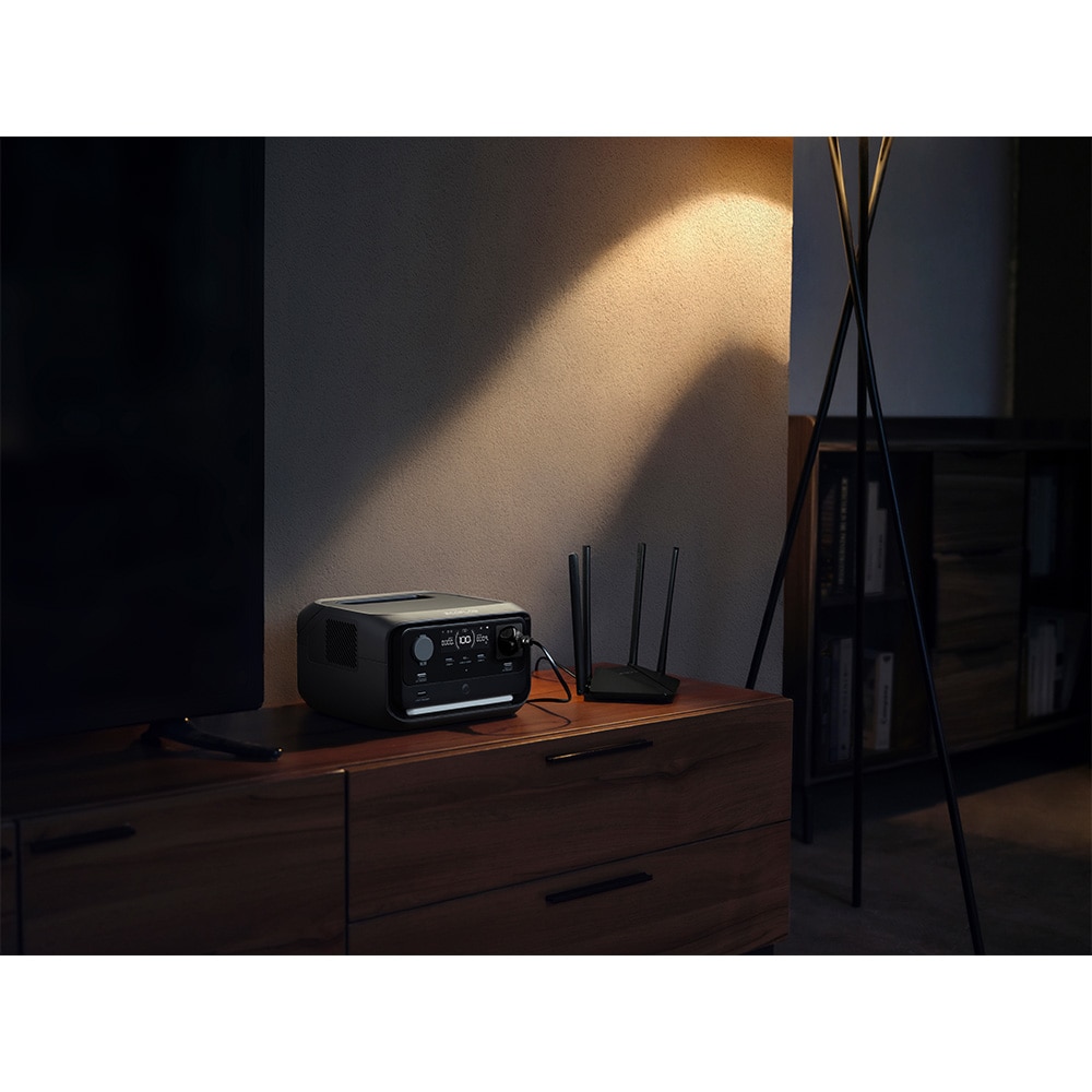 Statie de incarcare portabila ECOFLOW River 3 Plus, 600W, 286Wh, AC, USB-A, USB-C, MC4, XT60, negru