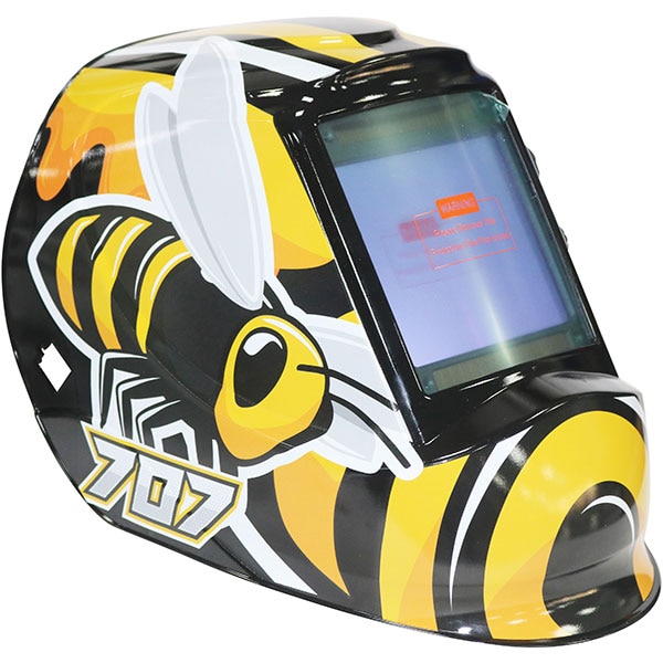 Masca de sudura cu cristale lichide INTENSIV BUMBLE BEE, 4 senzori, vizor 100x93mm, incarcare solara