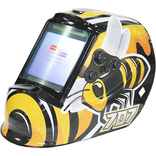 Masca de sudura cu cristale lichide INTENSIV BUMBLE BEE, 4 senzori, vizor 100x93mm, incarcare solara