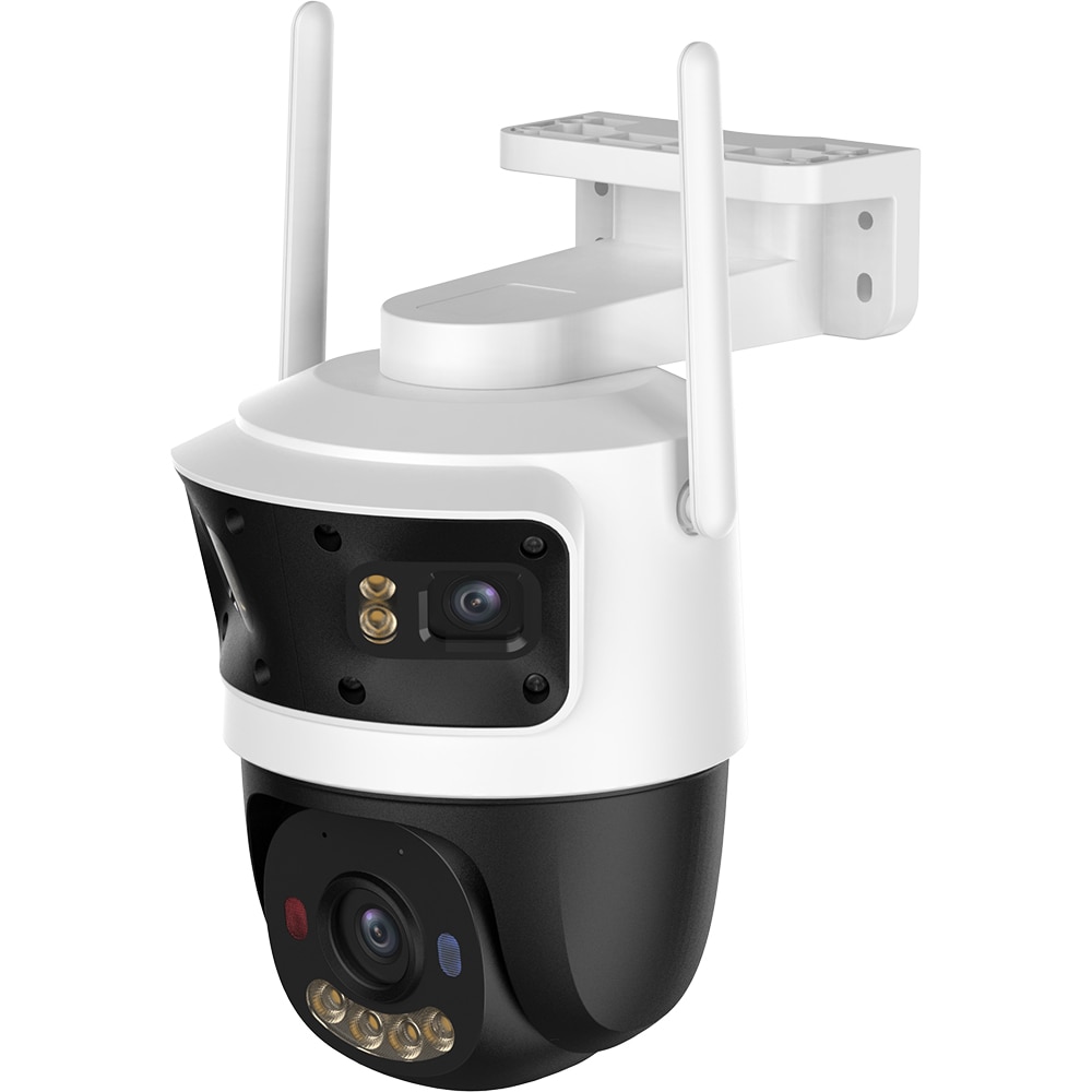 Camera IP Wireless MOU Cruiser Triple, 3+3+5MP, Wi-Fi, IR, Night Vision, Alb