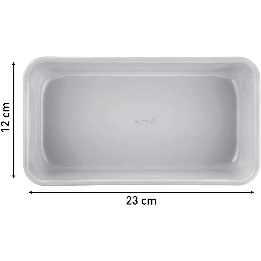 Tava de copt TEFAL Ceramik J1755904, 23x12cm, otel, verde